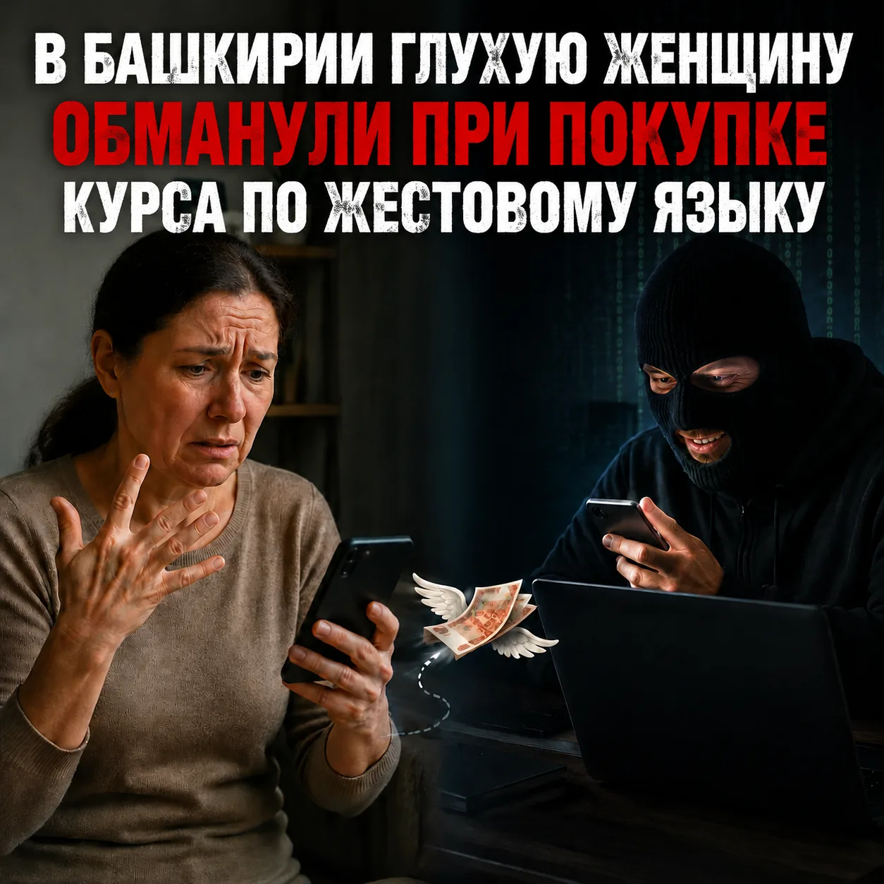 💸 В Башкирии глухую женщину обманули при покупке курса по жестовому языку
