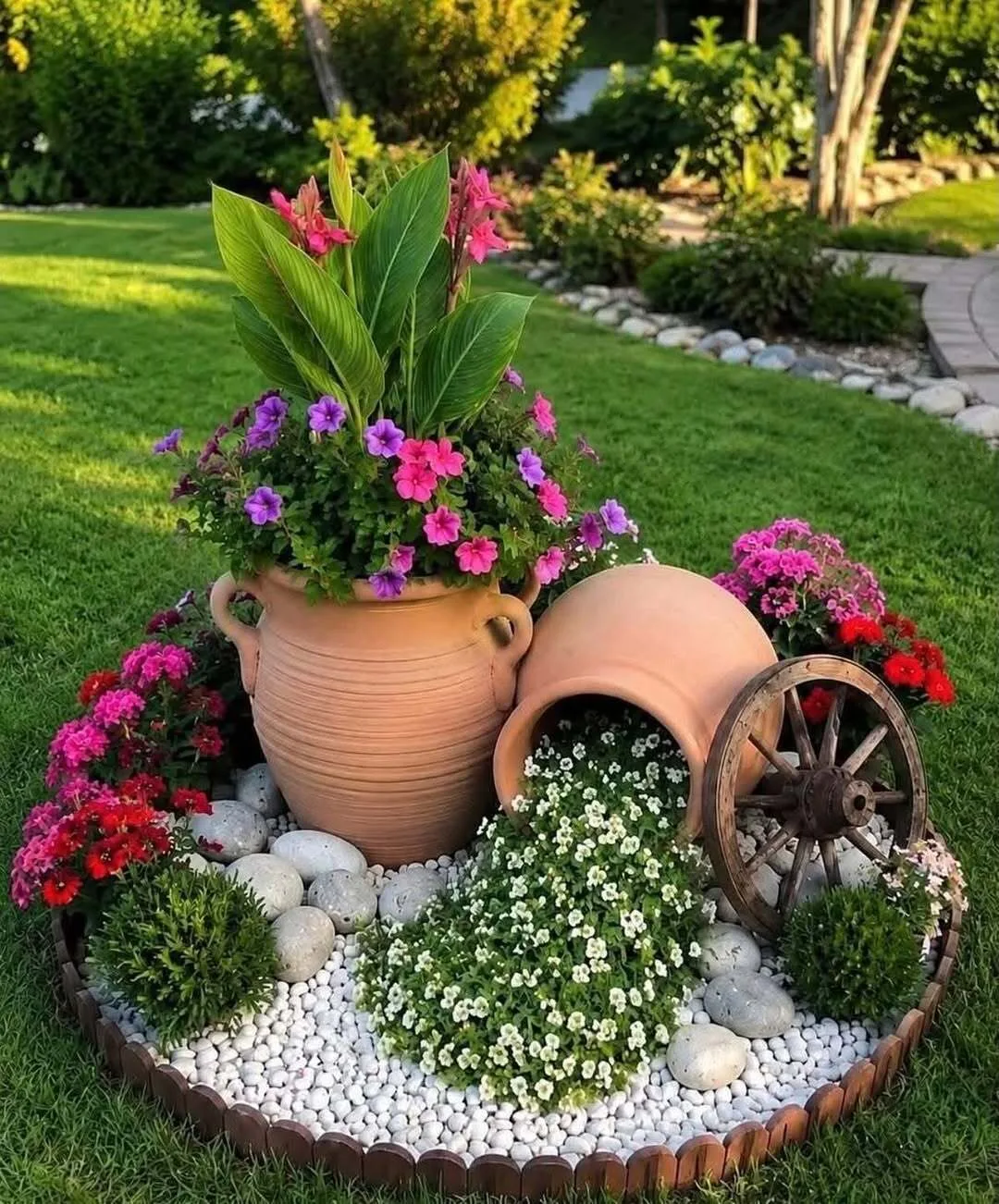Воплощаем идеи по украшению сада 🌸🌿🌺🌼