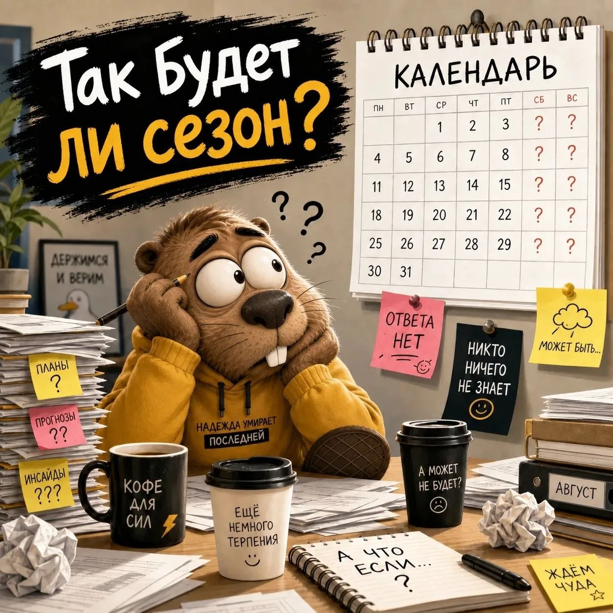 Сижу с бобром за столом