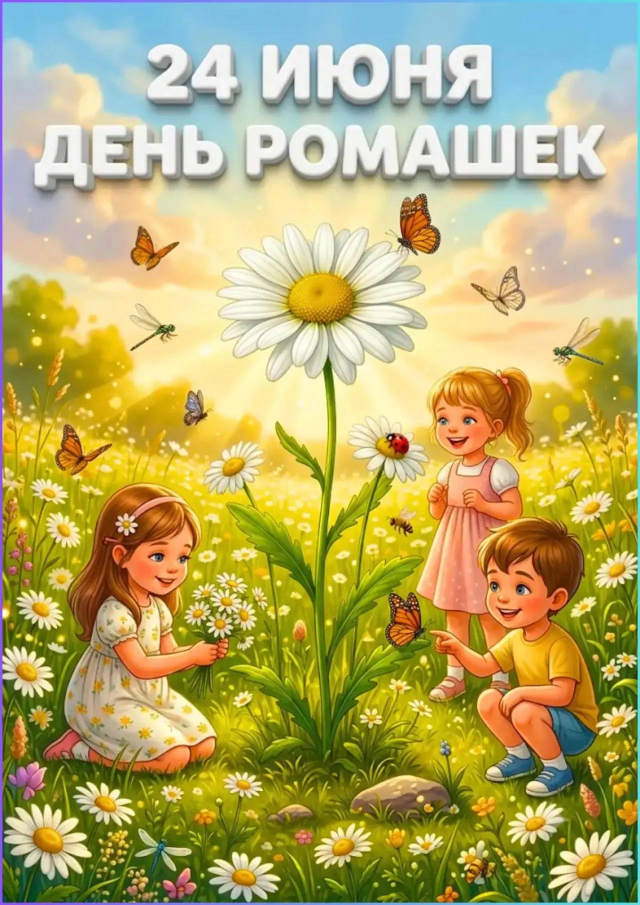 🌸 День Ромашек: Праздник Света и Чистоты 🌸

24 июня мы отмечаем чудесный праздник – День Ромашек! 