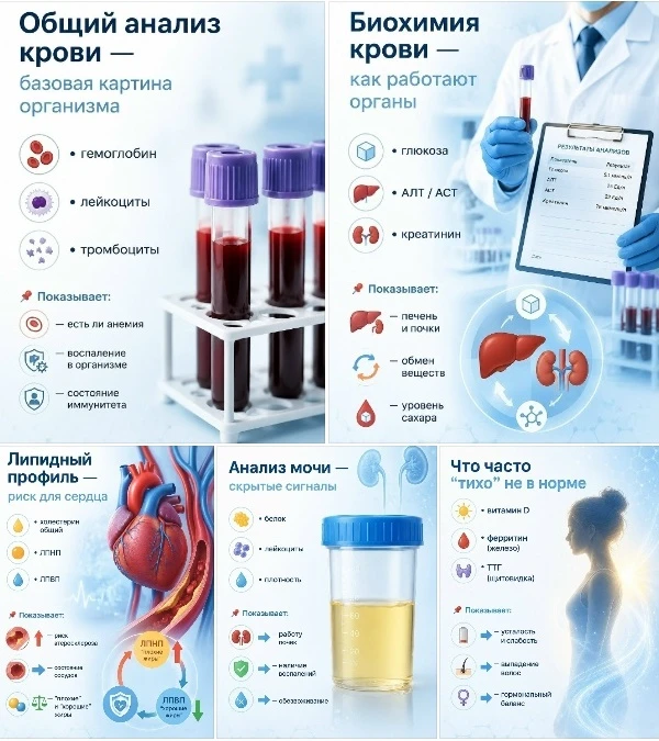 Что говорят анализы о вашем здоровье? Важные подсказки организма.