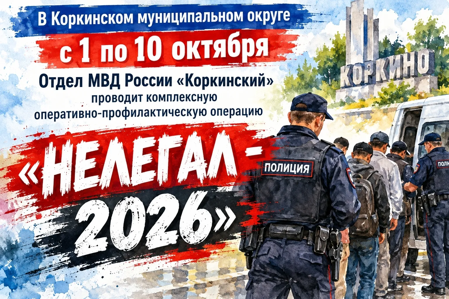 «Нелегал - 2026»: в Коркинском округе проходят профилактические мероприятия