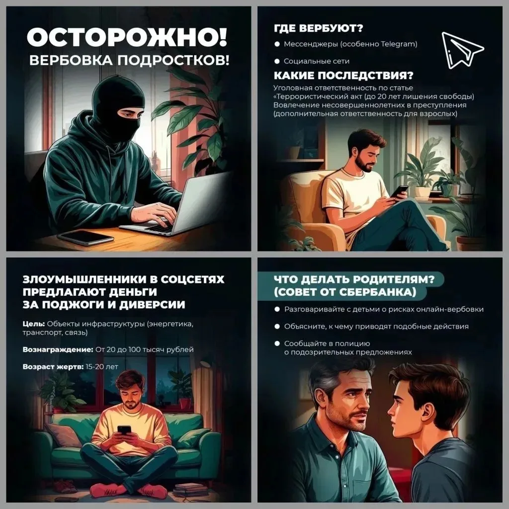 ⁉️Вербуют через анонимные чаты, предлагают «легкий заработок»? Думаешь, это игра?
 
☝Вербовка в инте