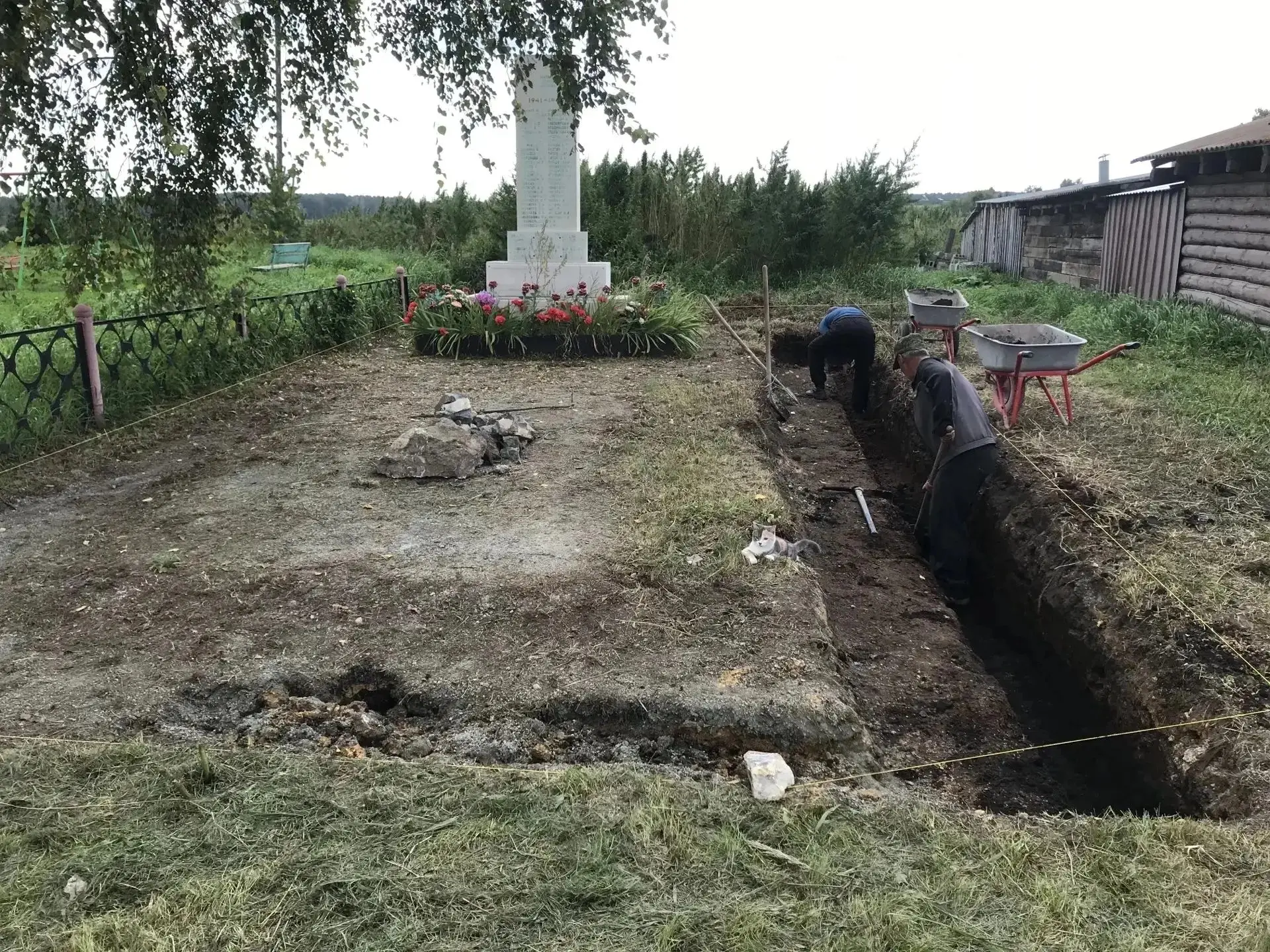 🇷🇺Реконструкция памятника участникам Великой Отечественной войны в селе Таянды