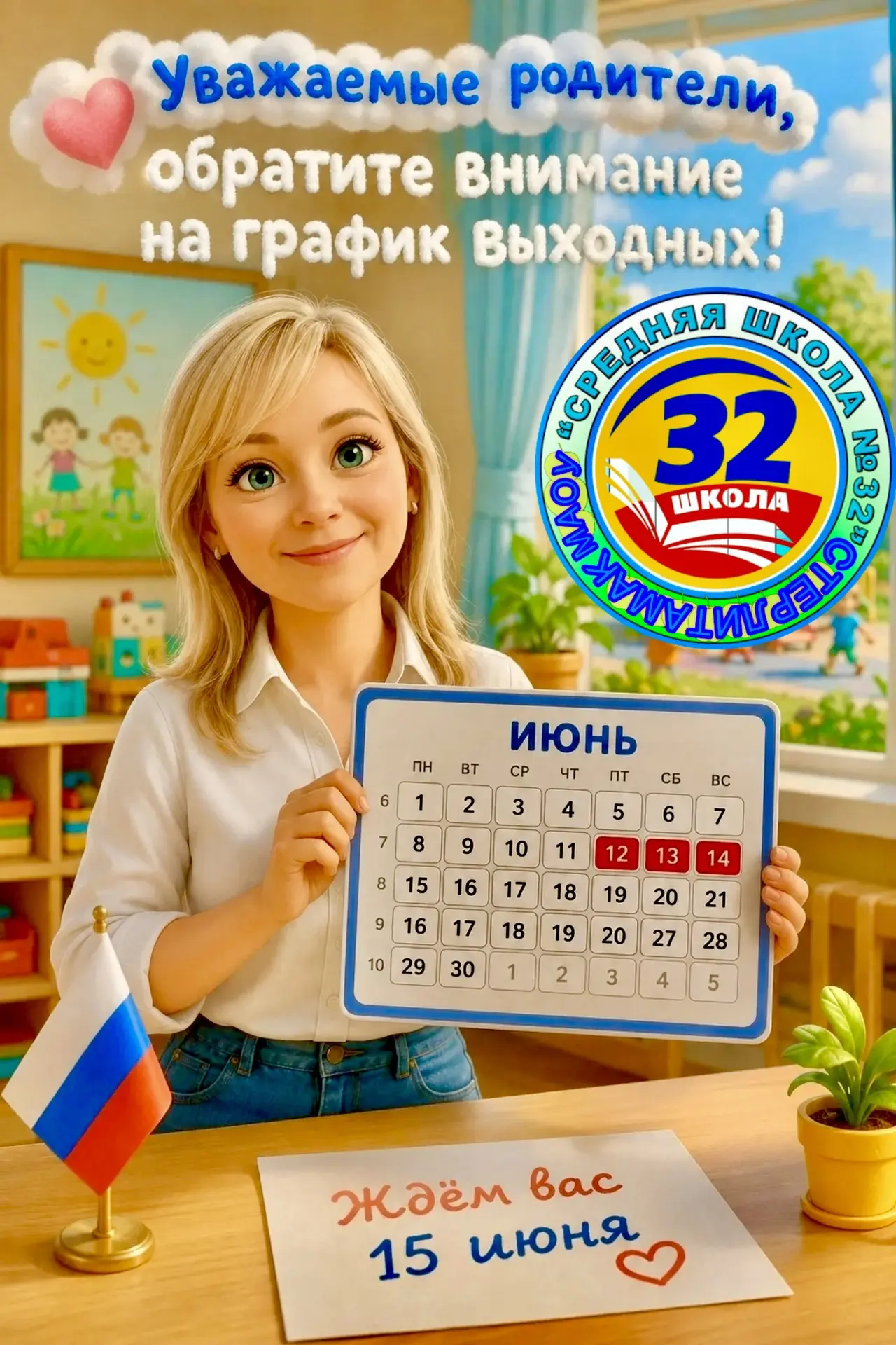 💥📣 Уважаемые родители!