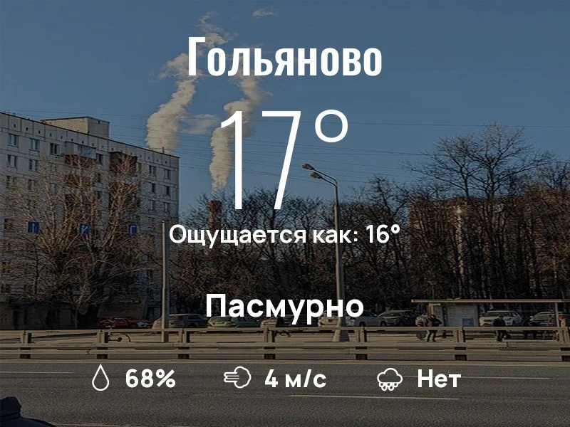 Что с погодой в Гольяново?
