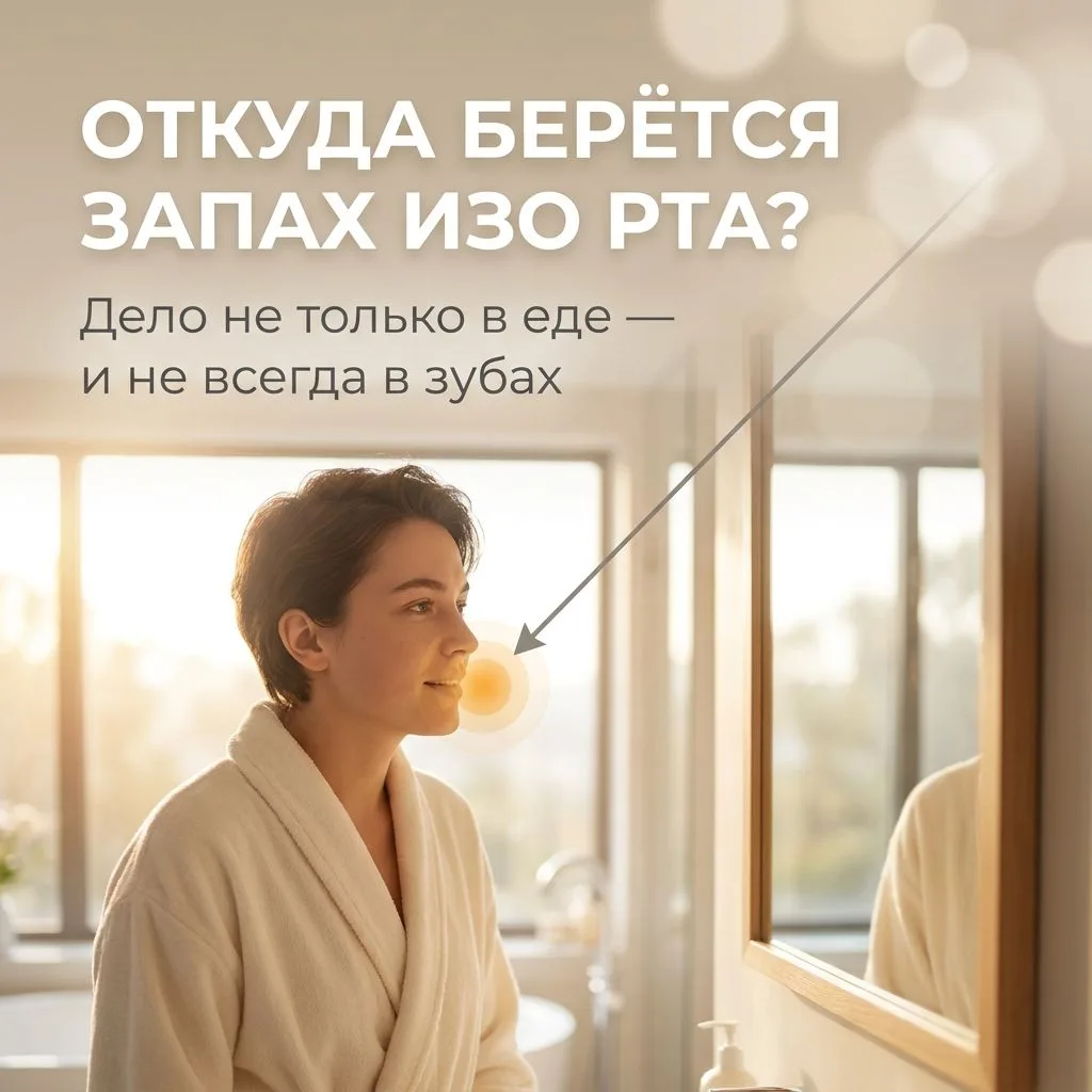 👃 Откуда берётся неприятный запах изо рта?