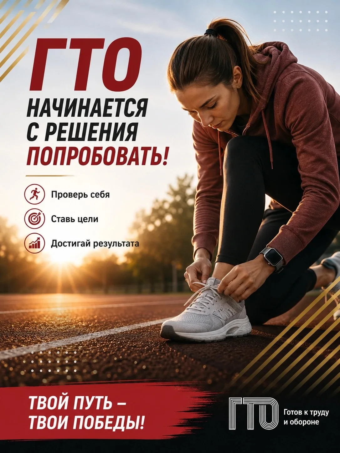 💫 ГТО начинается не с рекорда, а с решения попробовать