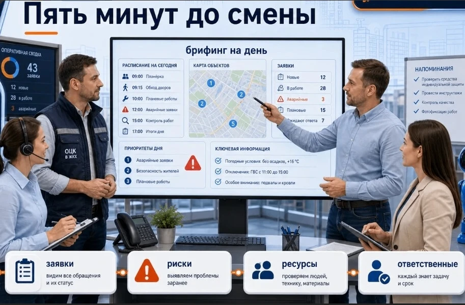 Утренний пятиминутный брифинг