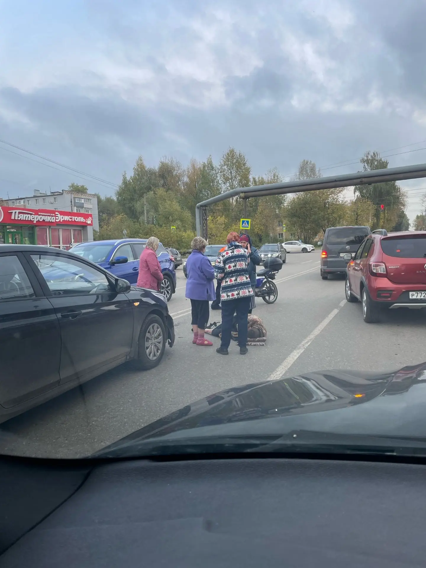 Ещё одна авария с мопедом. ул. Мира
