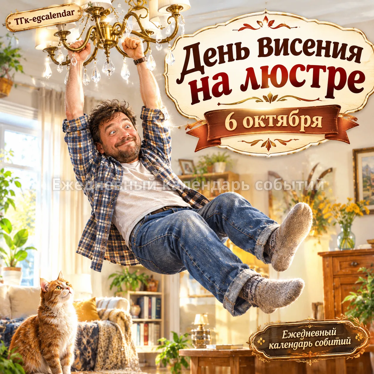 6 октября — День висения на люстре.