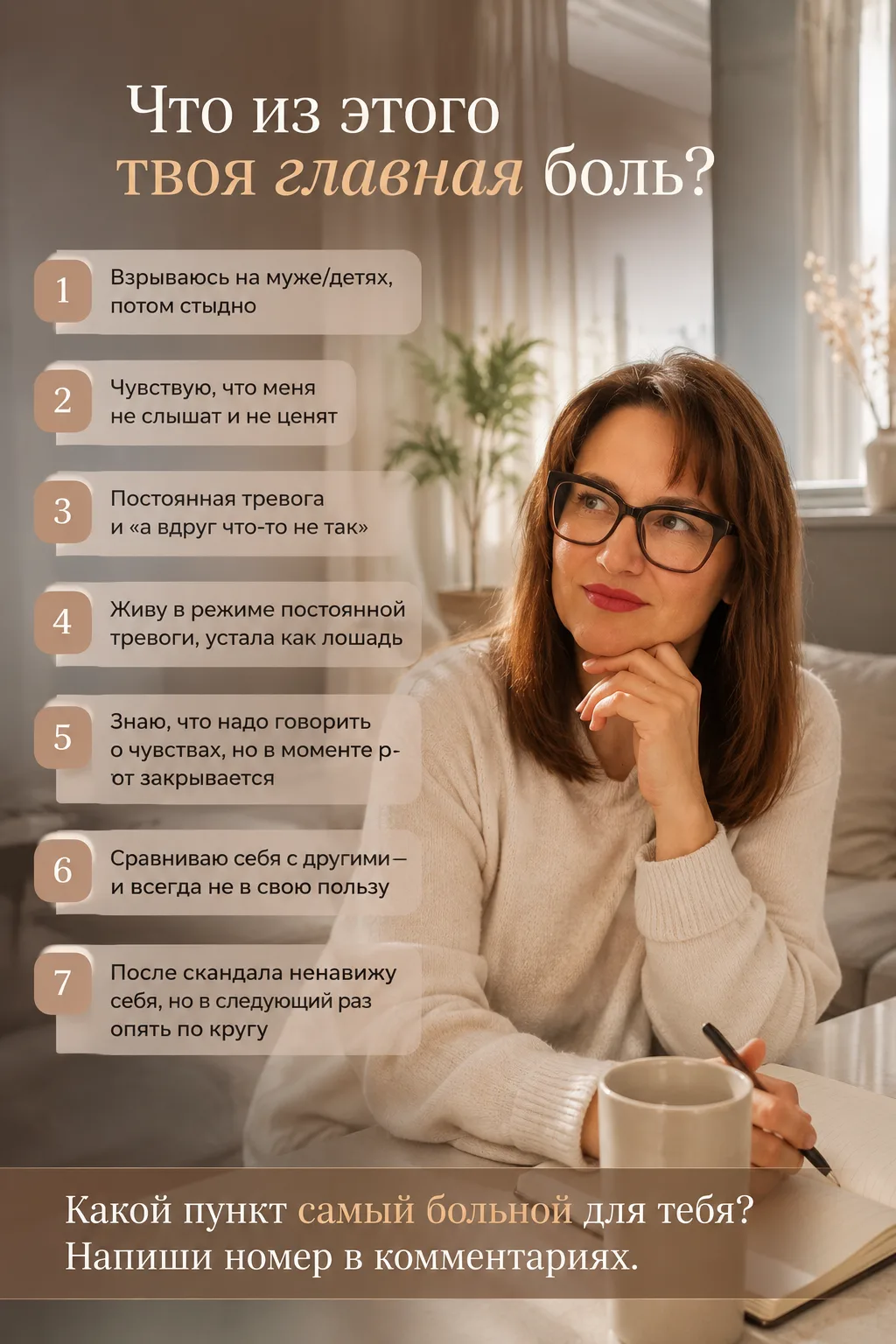 Ты можешь убрать из своей жизни только одну проблему — какую ты выберешь?