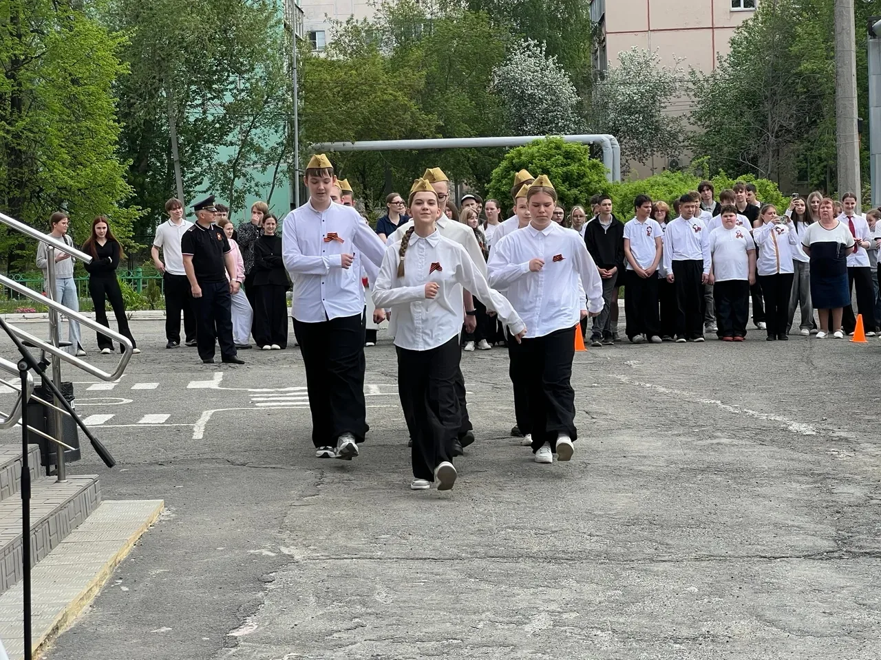 Смотр строя и песни "Наследники  Победы". В школе  состоялось  одно из самых ожидаемых и значимых ме
