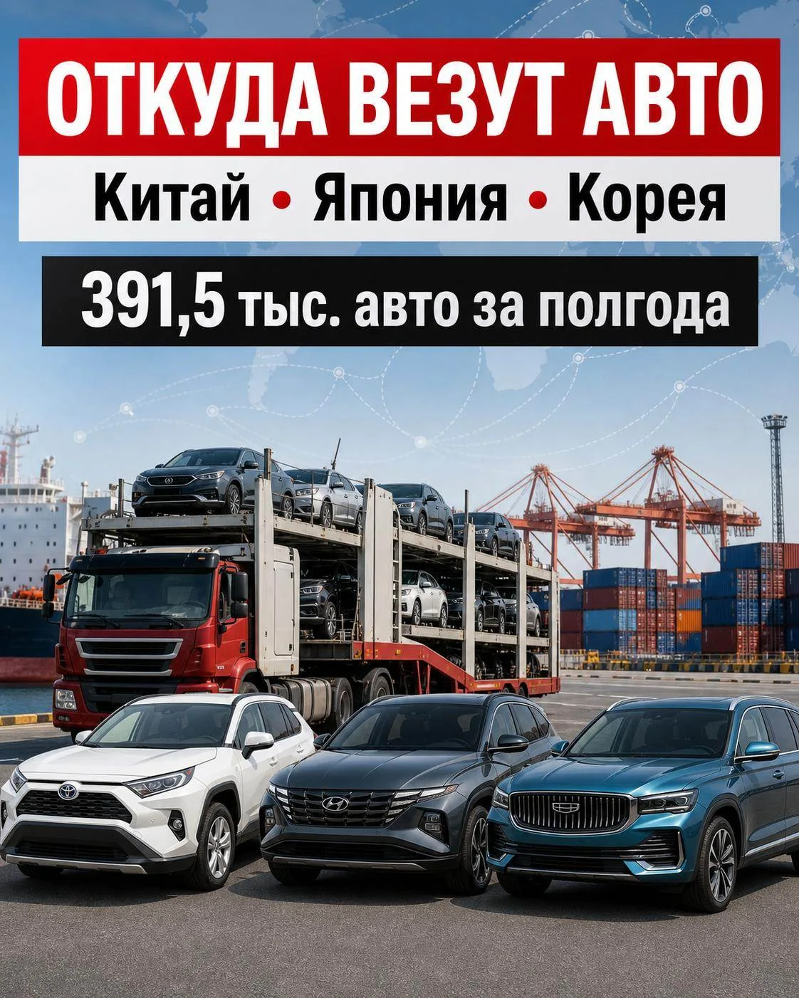🚗 ОТКУДА СЕЙЧАС ВЕЗУТ АВТО В РОССИЮ