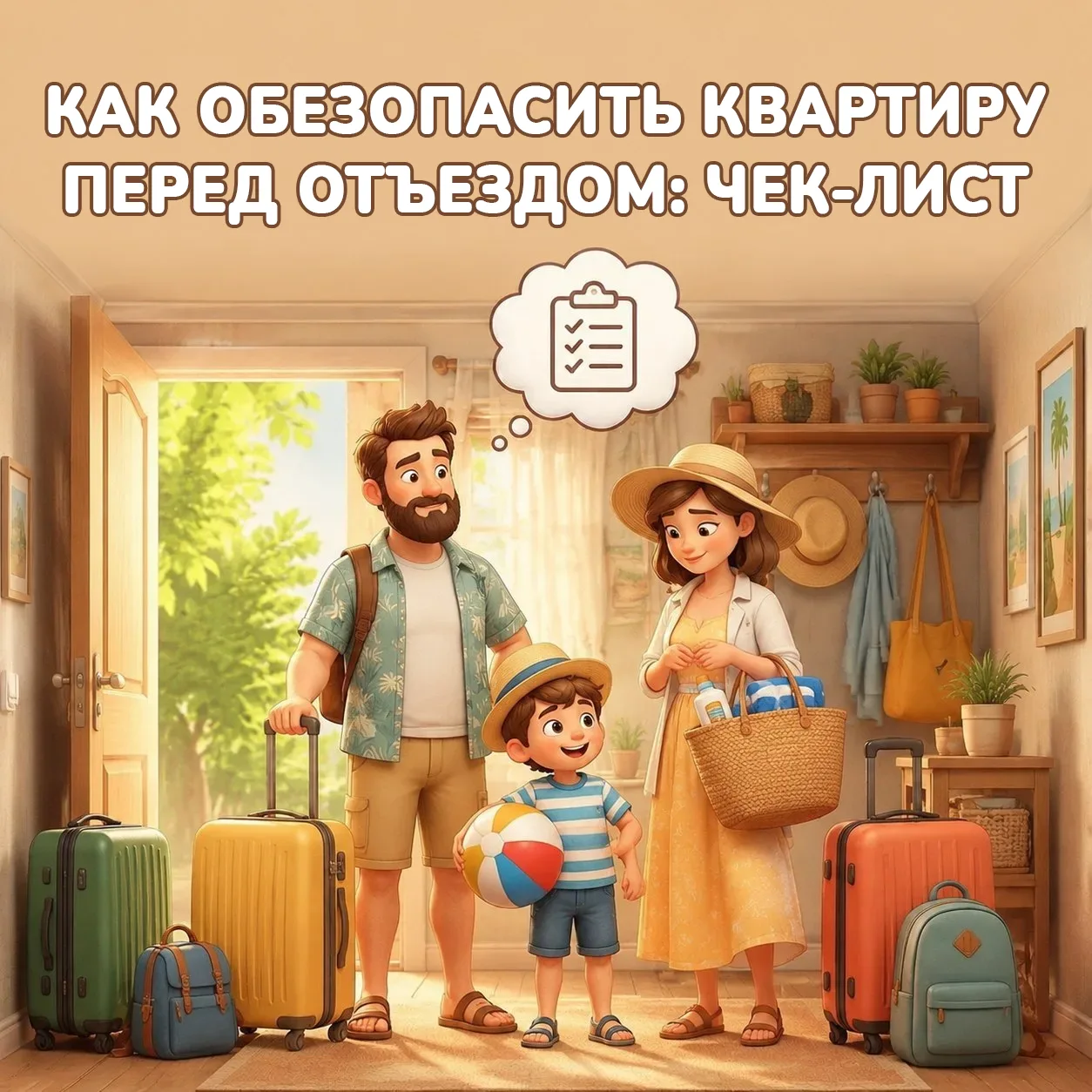 Как обезопасить квартиру, если уезжаете на праздники