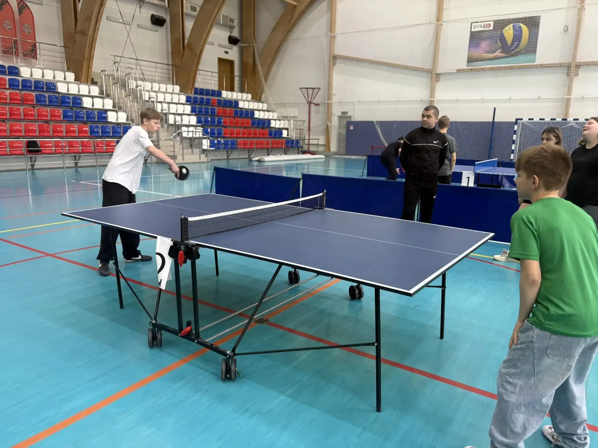 🏓9 апреля в спорткомплексе "Старт" состоялись соревнования по настольному теннису среди обучающихся 