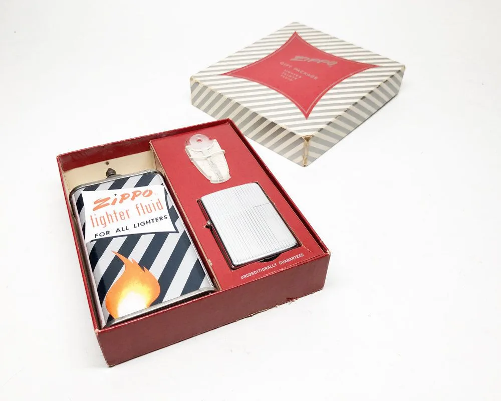 Винтажные подарочный набор Zippo, 1950-х годов.