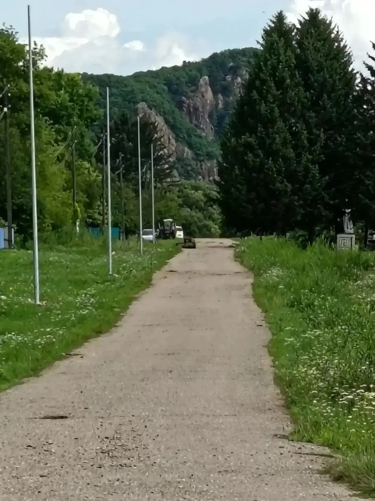 В рамках проекта ТОС "Маяк" начались работы по монтажу уличного освещения по улице Центральной в сел