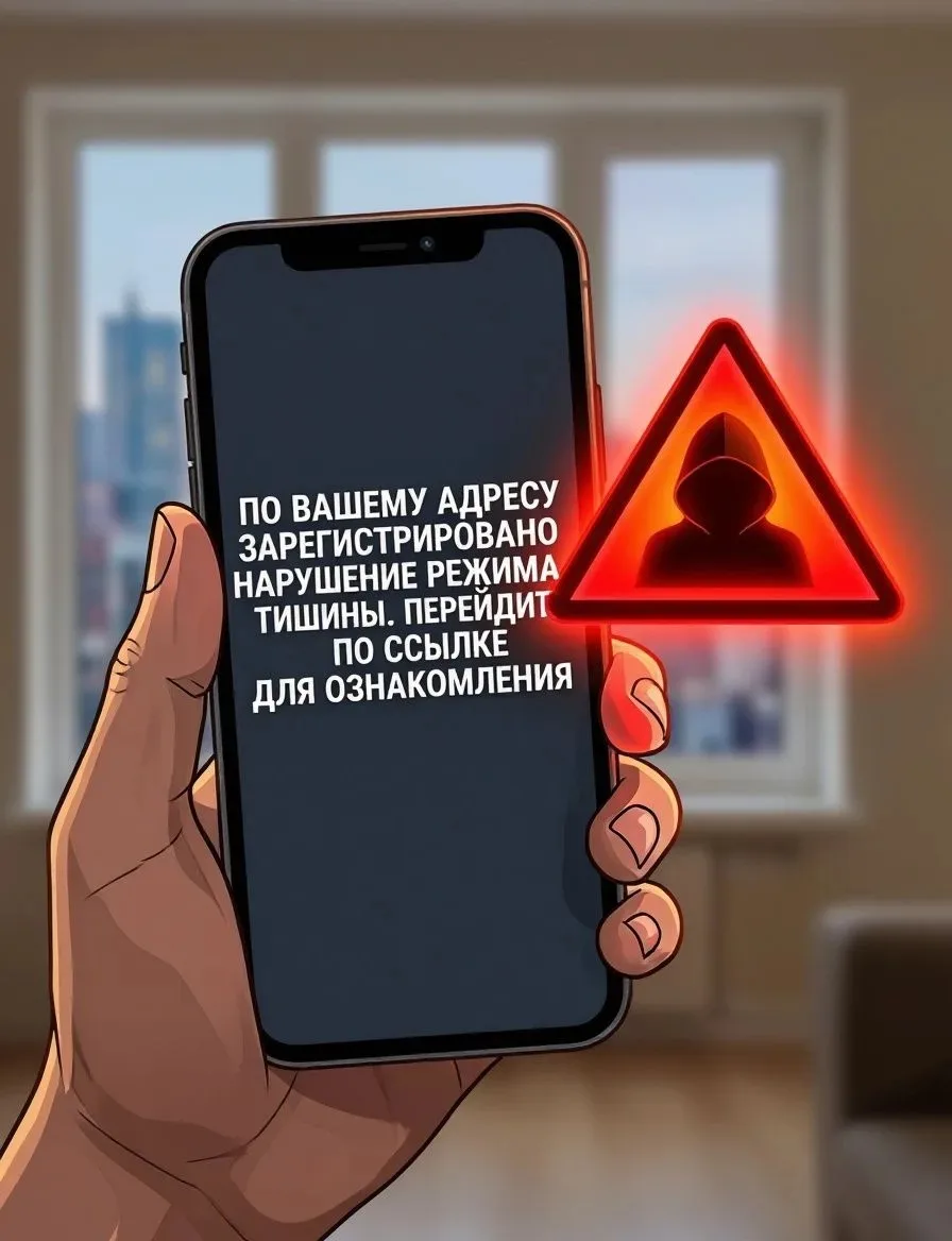 ❗Осторожно: под видом жалобы на шум крадут ваши данные