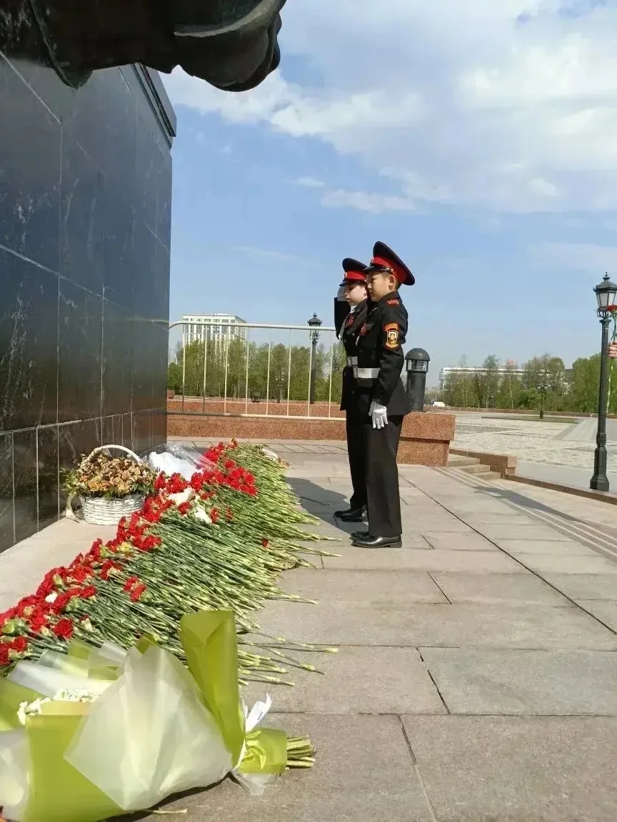 🌟В преддверии Дня Победы кадеты нашей школы приняли участие в торжественном городском мероприятии, о