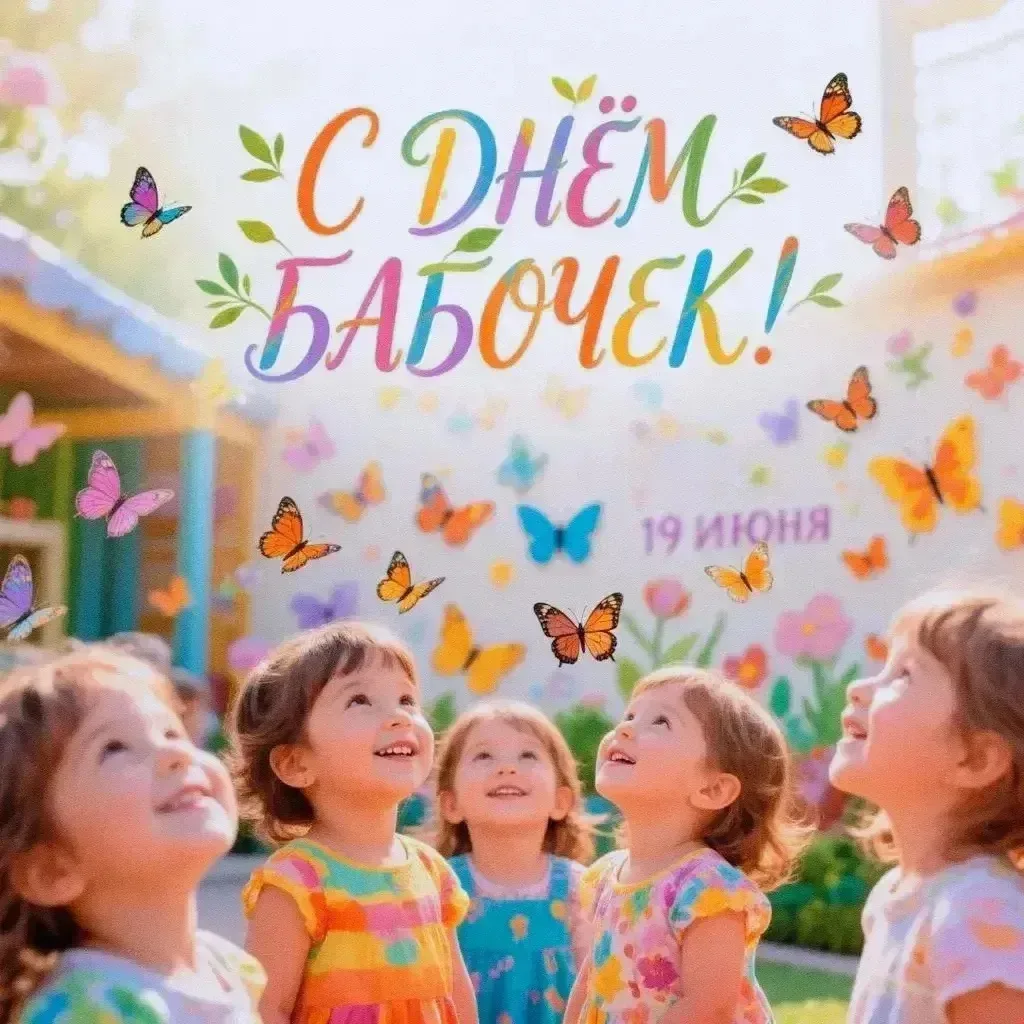 🦋 «День бабочек»— экологический праздник, отмечается 19 июня в России.
Невозможно представить лето,