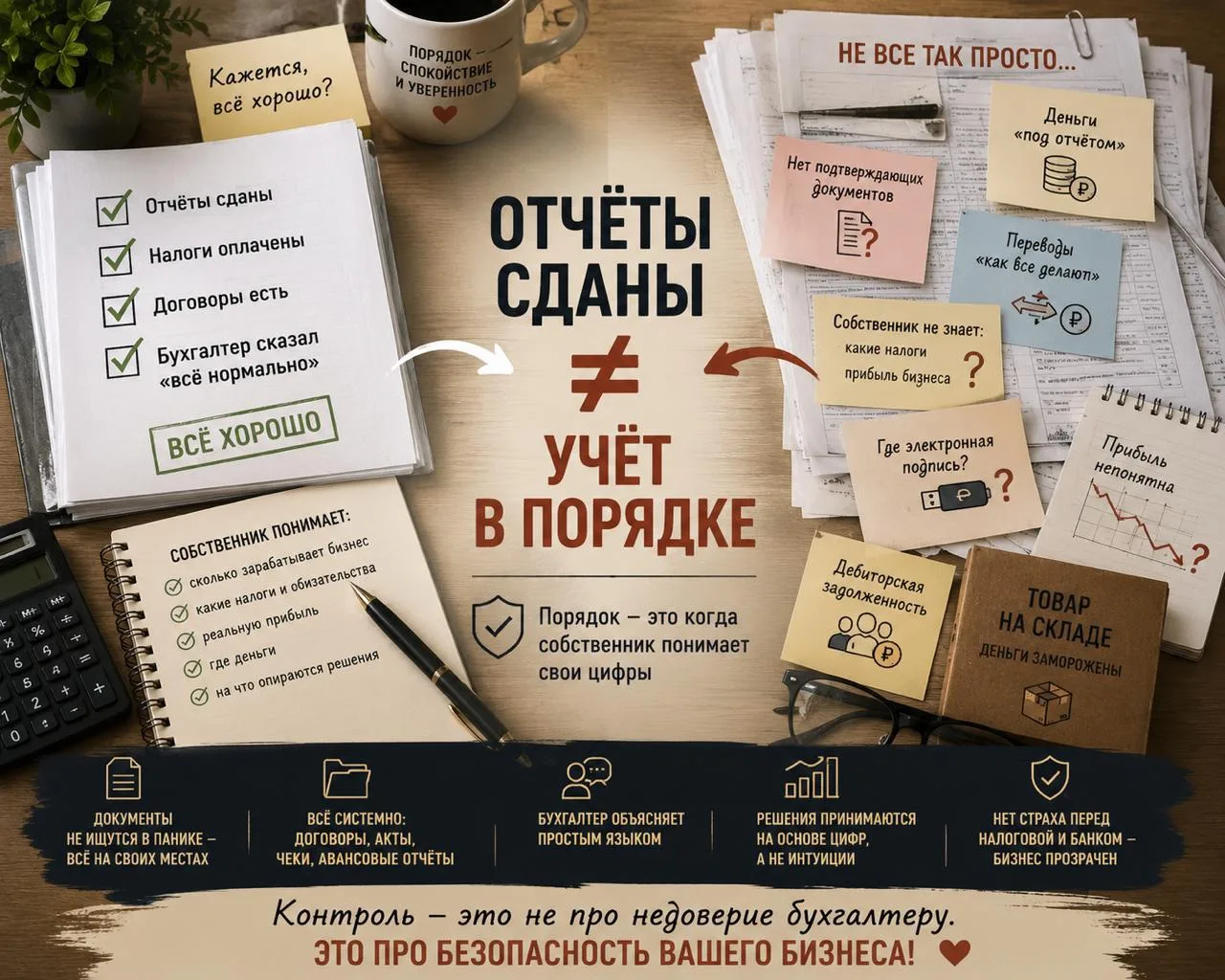 Как на самом деле значит «учёт в порядке»?
