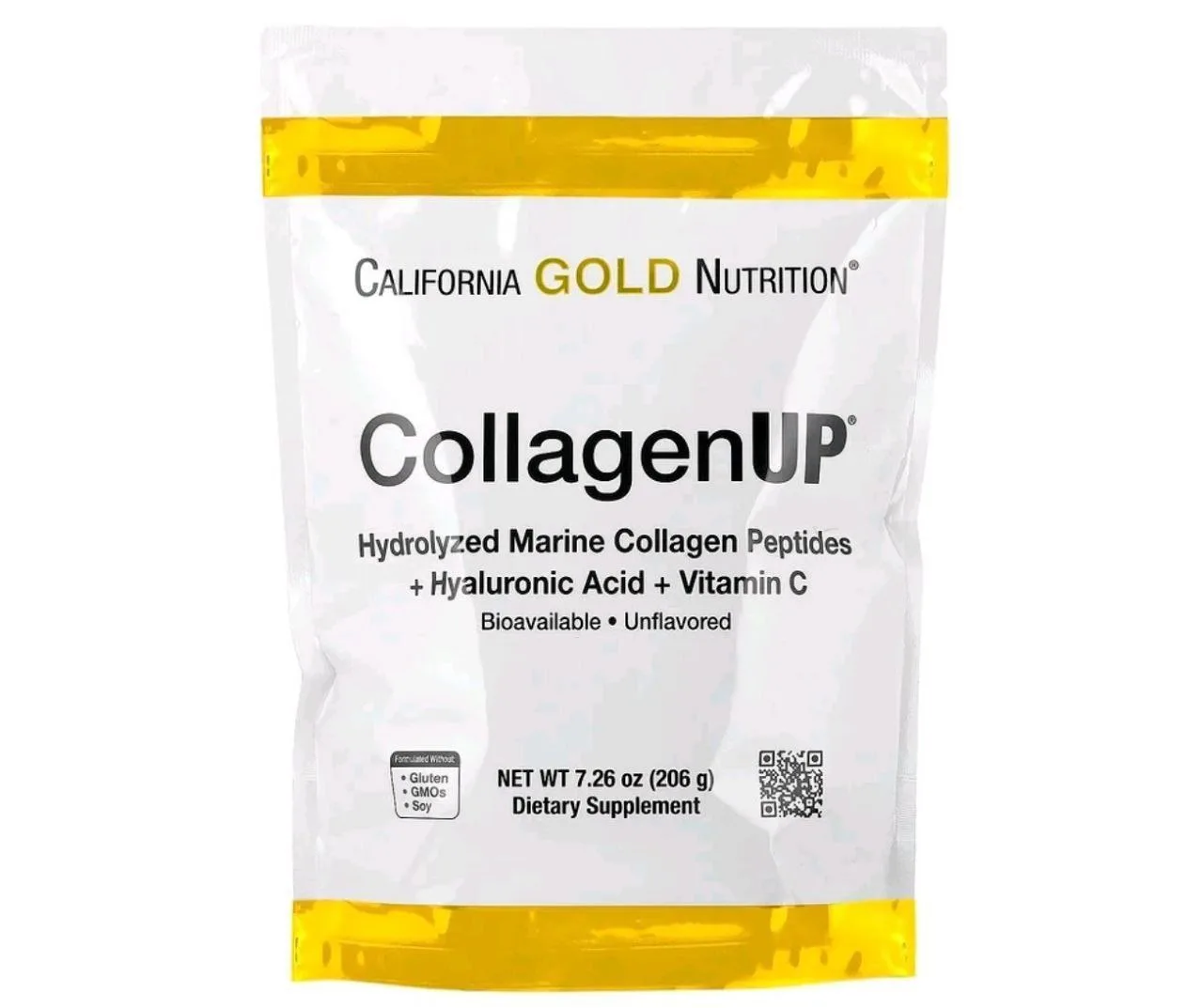 💊CALIFORNIA GOLD NUTRITION💊  CollagenUP, гидролизованные пептиды морского коллагена с...
