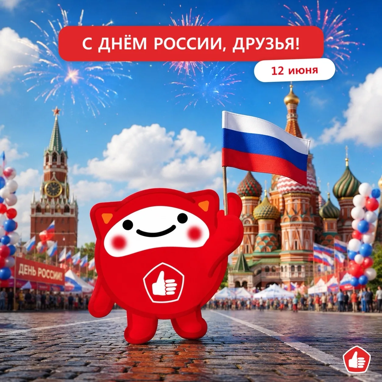С Днём России! 🇷🇺 

Желаем мира, благополучия, семейного тепла и как можно больше поводов собирать