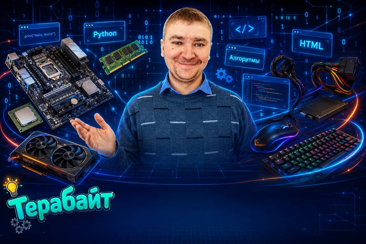 🖥 Хочешь узнать, что внутри компьютера? Тогда тебе точно в объединение «Терабайт»!

Знакомься: Алек