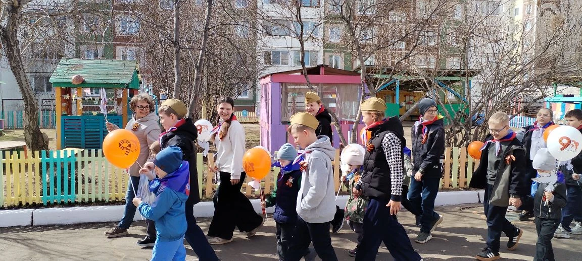 Праздничное настроение и гордость за победу!  Сегодня особенный день для воспитанников детского сада