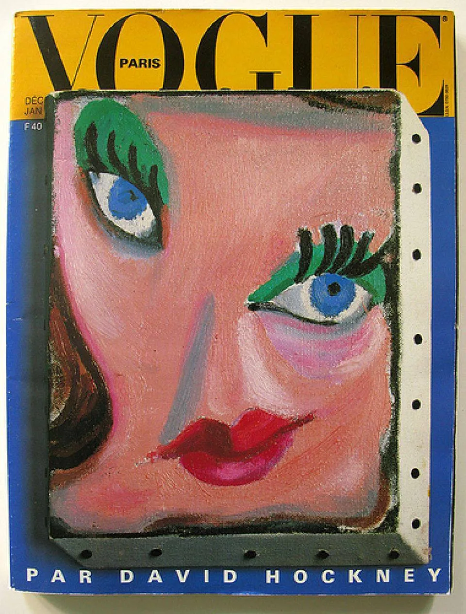 Ушел Дэвид Хокни. 

Время вспомнить номер французского Vogue, январь 1985-го, где художник стал приг