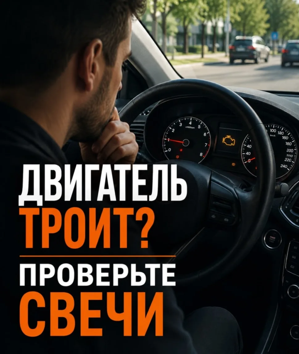🔧 Двигатель троит? Проверьте свечи.