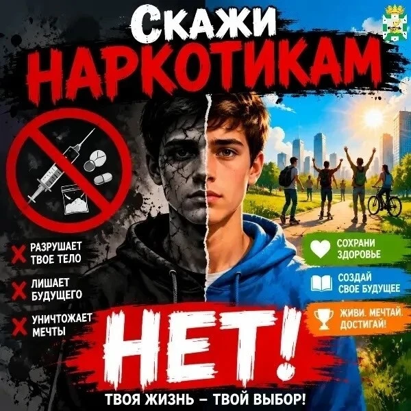 ❗️Скажи наркотикам НЕТ!

Никогда не пробуй. Даже один раз. Даже бесплатно. Даже «просто интересно».
