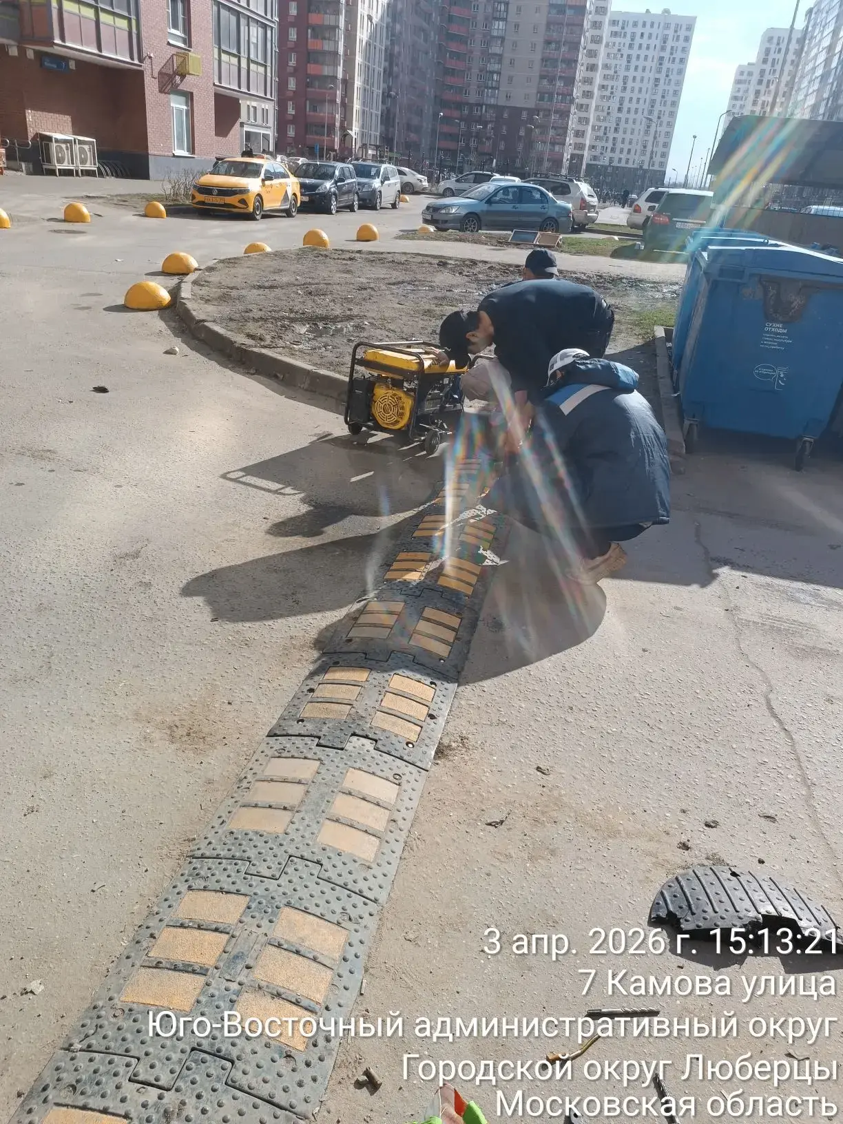 🚧 Сегодня приступили к монтажу искусственных неровностей (лежачих полицейских), демонтированных в зи