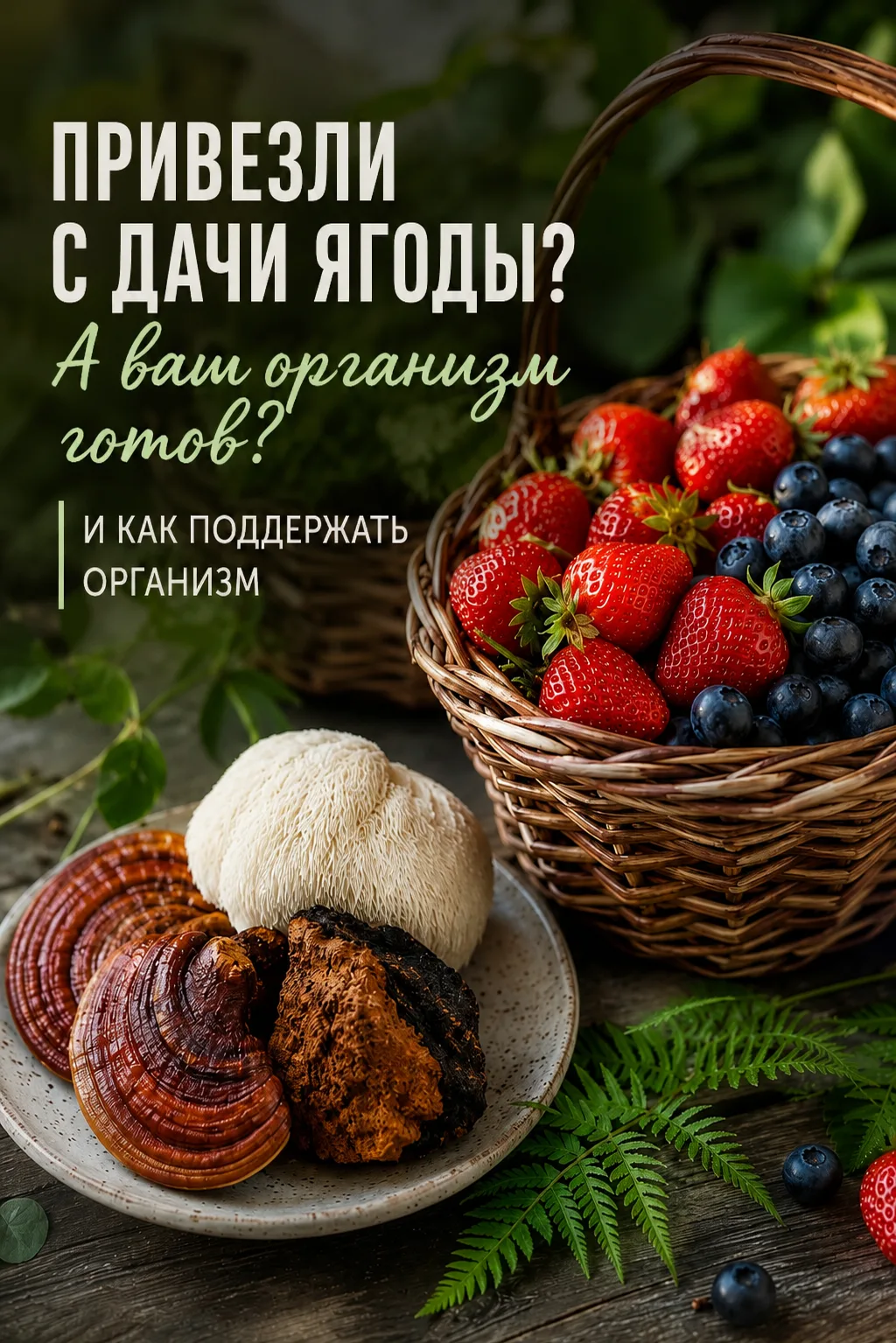 Привезли с дачи ягоды? А ваш организм готов? 🍓🌿