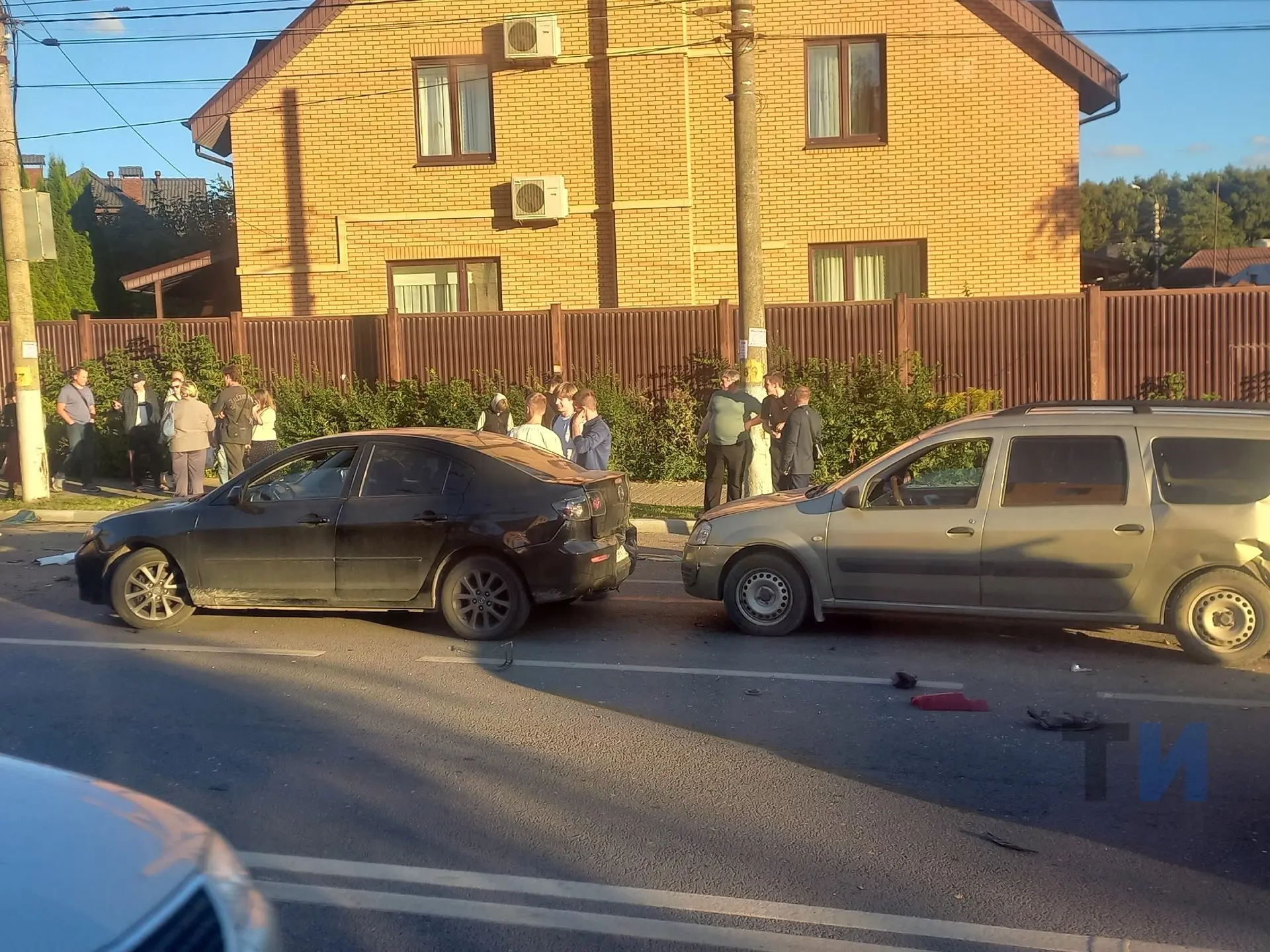 ❗️ Девять автомобилей столкнулись на Дмитрия Ульянова в Туле​