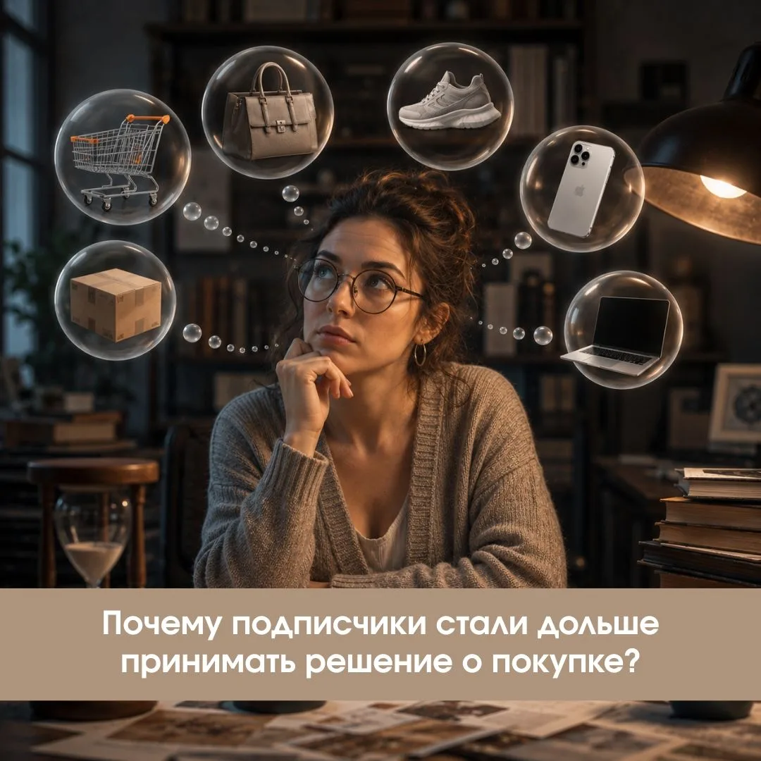 ⏳ Почему подписчики стали дольше принимать решение о покупке?