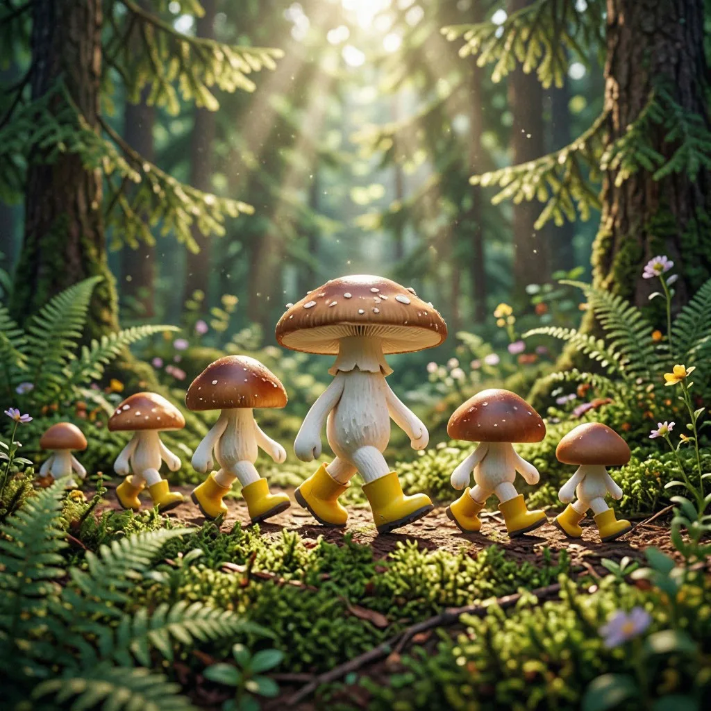 🍄 🧺  ☔ 🌞