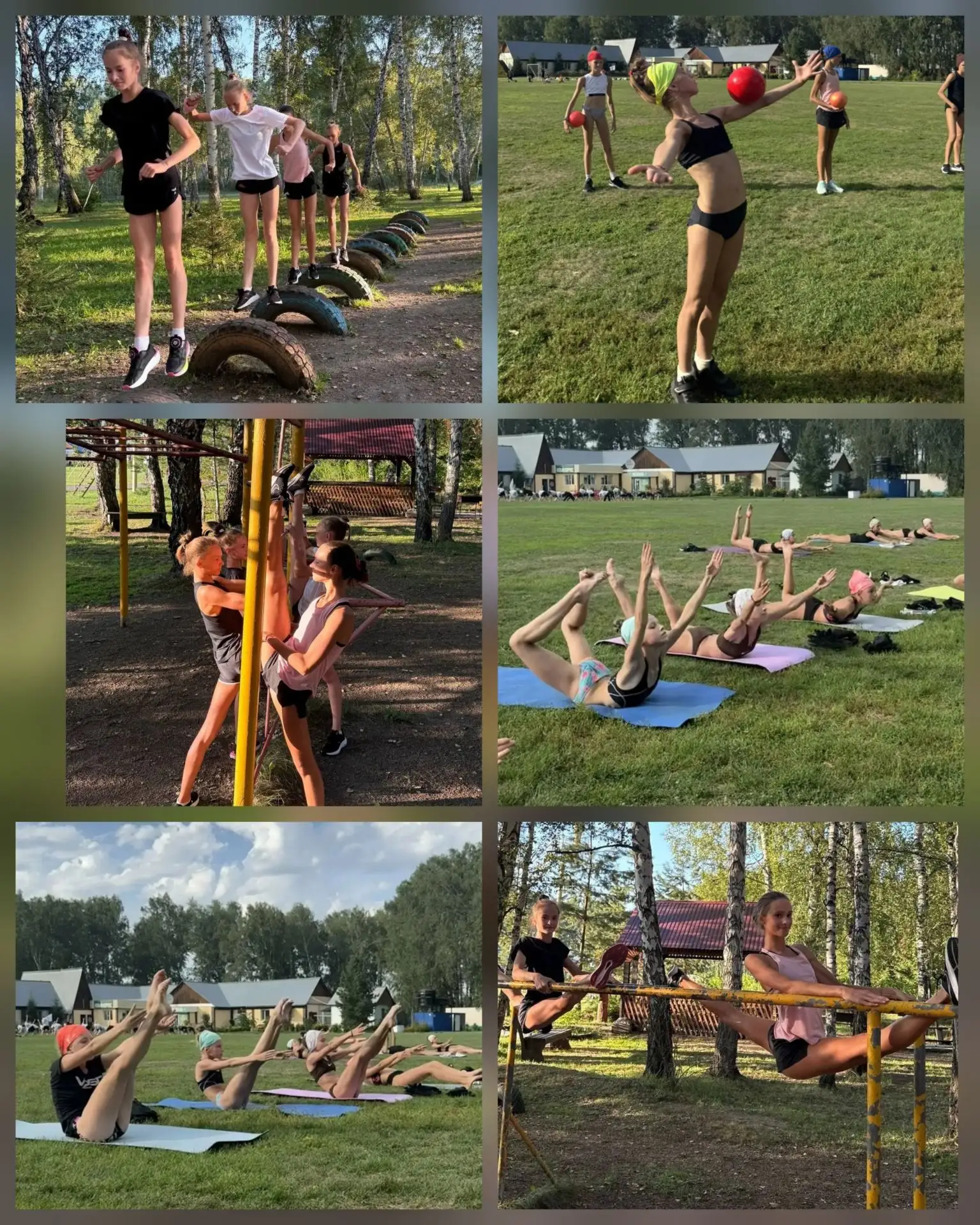 💥✨🤸🏻‍♀️💥☘️Лето в самом разгаре ! Тем временем наши гимнастки 👯🏼‍♀️ в лагере Альпи...