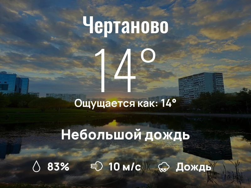 Что с погодой в Чертаново?