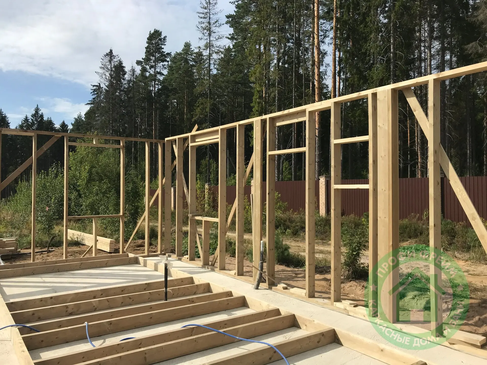 🏠 Строительство каркасного дома 10,6×8,5 м в Сертолово.