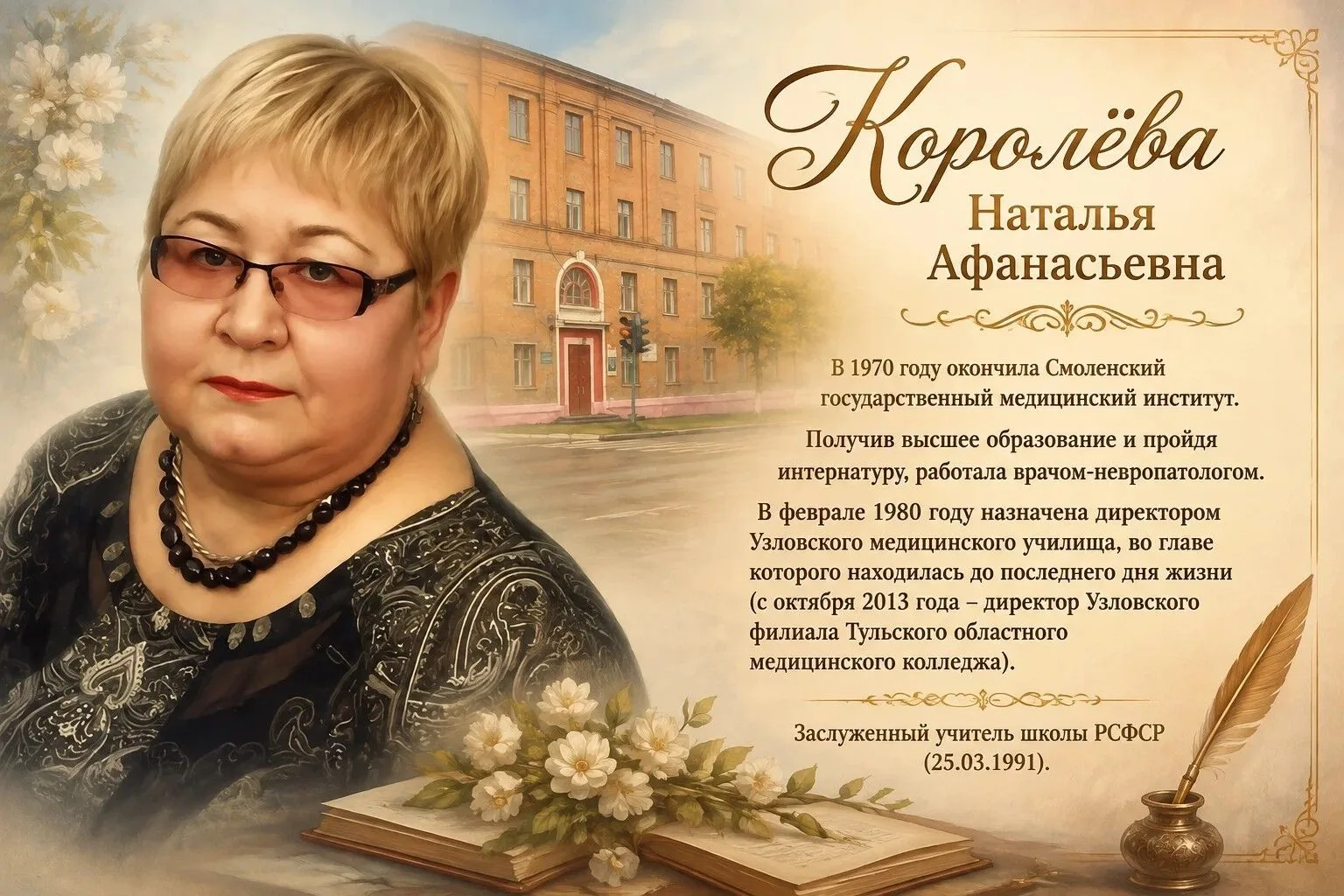 В музее начинает свою работу выставка, посвящённая жизни и профессиональному подвигу На...