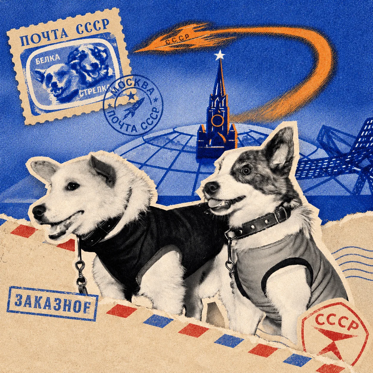🚀 19 августа 1960 года был запущен корабль «Спутник-5». На его борту находились собаки...