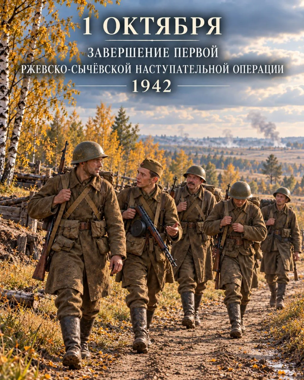 1 октября 1942 года завершилась Первая Ржевско-Сычёвская наступательная операция
