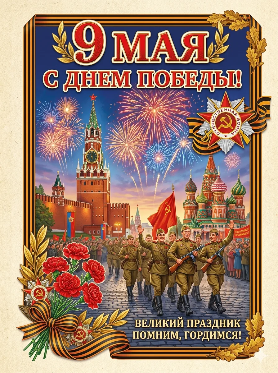 С Днем Великой Победы! 🌟

​Этот великий праздник навсегда останется символом мужества, стойкости и 