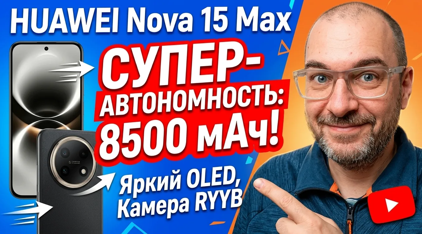Новый обзор на канале. Неожиданно приятный смартфон Huawei Nova 15 Max с шикарной автон...