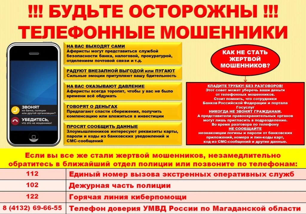 ❓ Как не стать жертвой мошенников?