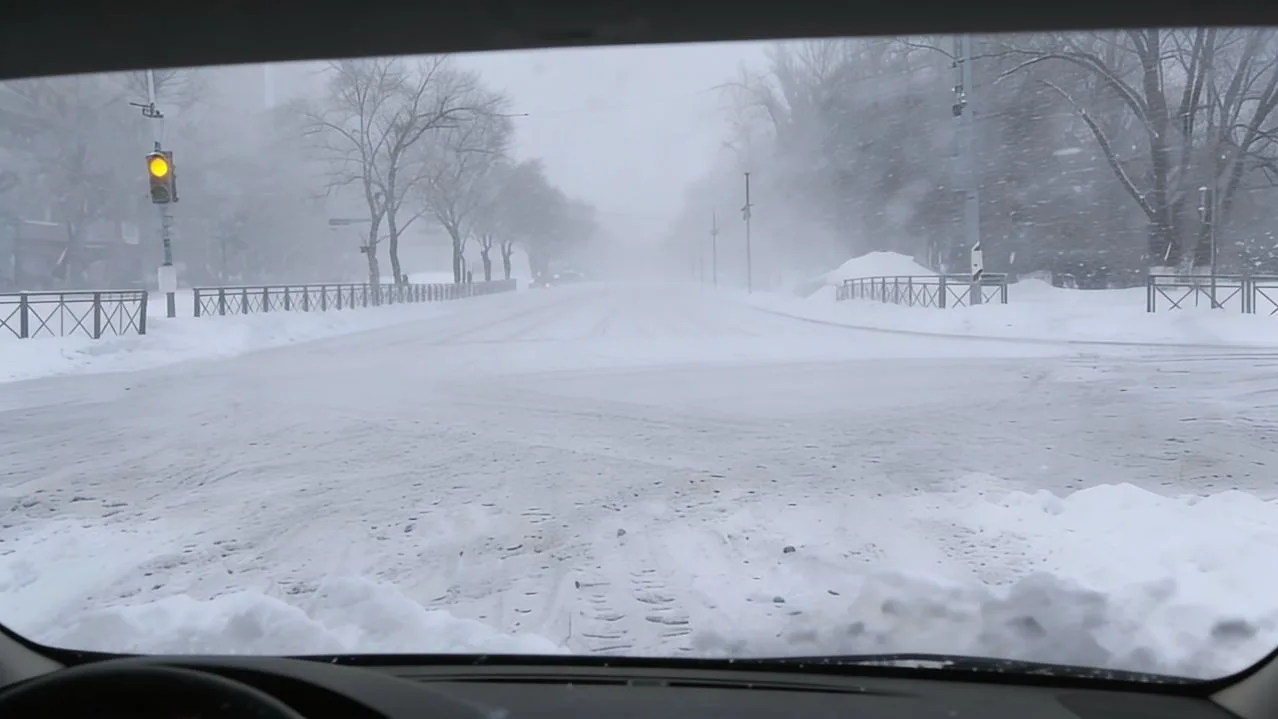 В Оренбуржье штормовое предупреждение! 🌨   Ветер до 27 м/с, метель, снег и заносы всё накрыло регион