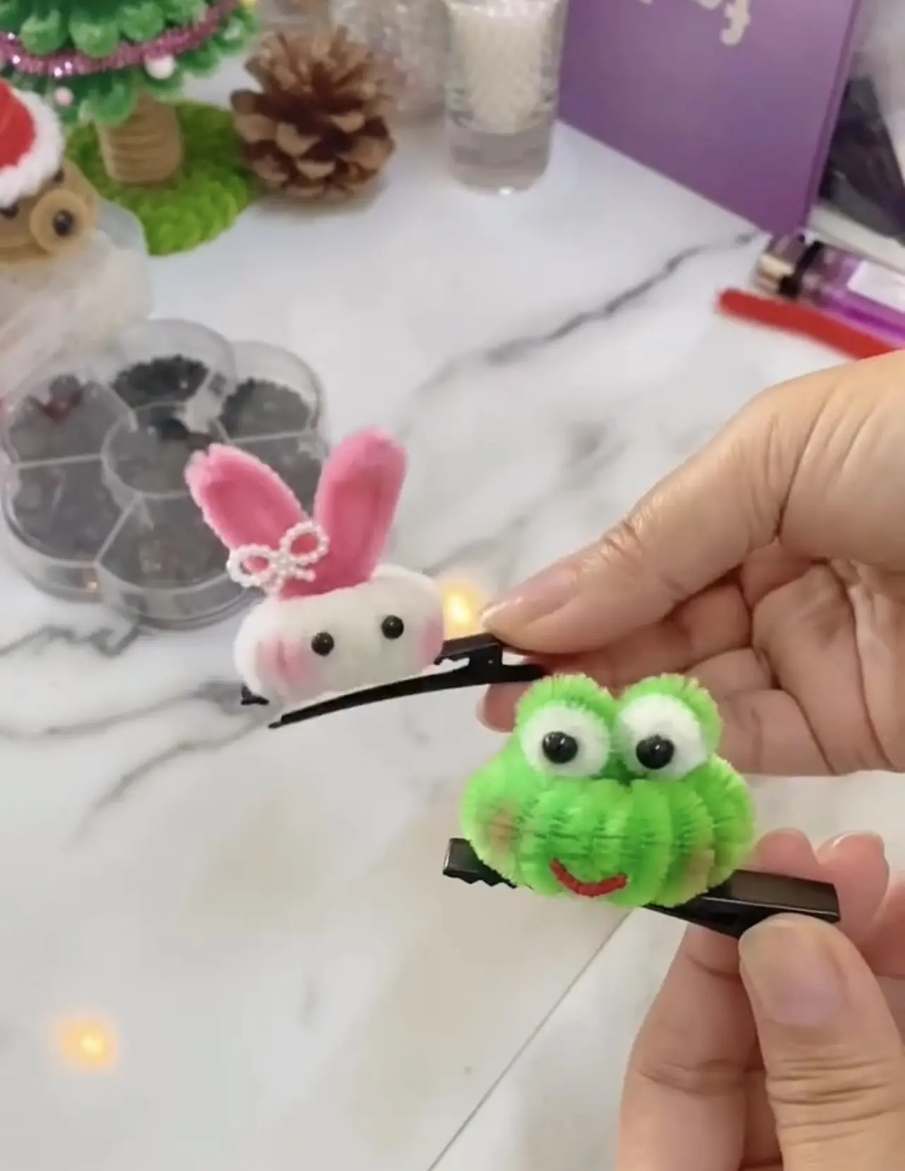 Украшение для твоих заколок из синельной проволоки💚