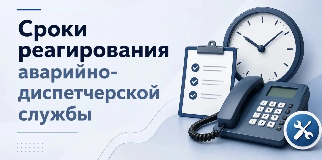 📞Аварийно-диспетческая служба: сроки, которые важно знать